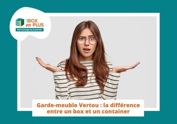 Garde-Meuble Vertou : la différence entre un box et un container